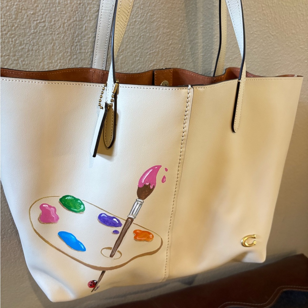 Coach Cream Artistic Palette Tote